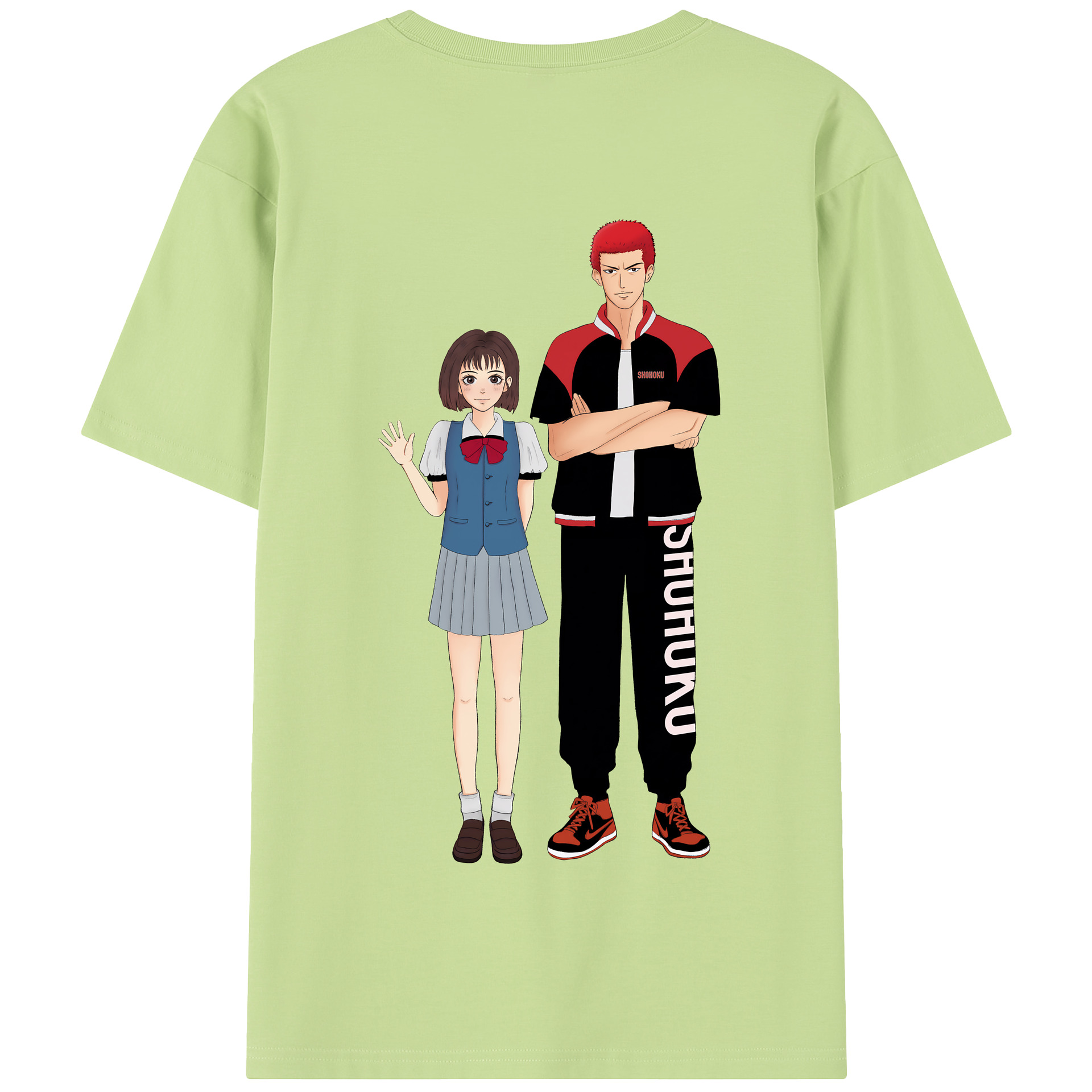 SLAM DUNK／スラムダンク 綿100％半袖Tシャツ（背面プリント）